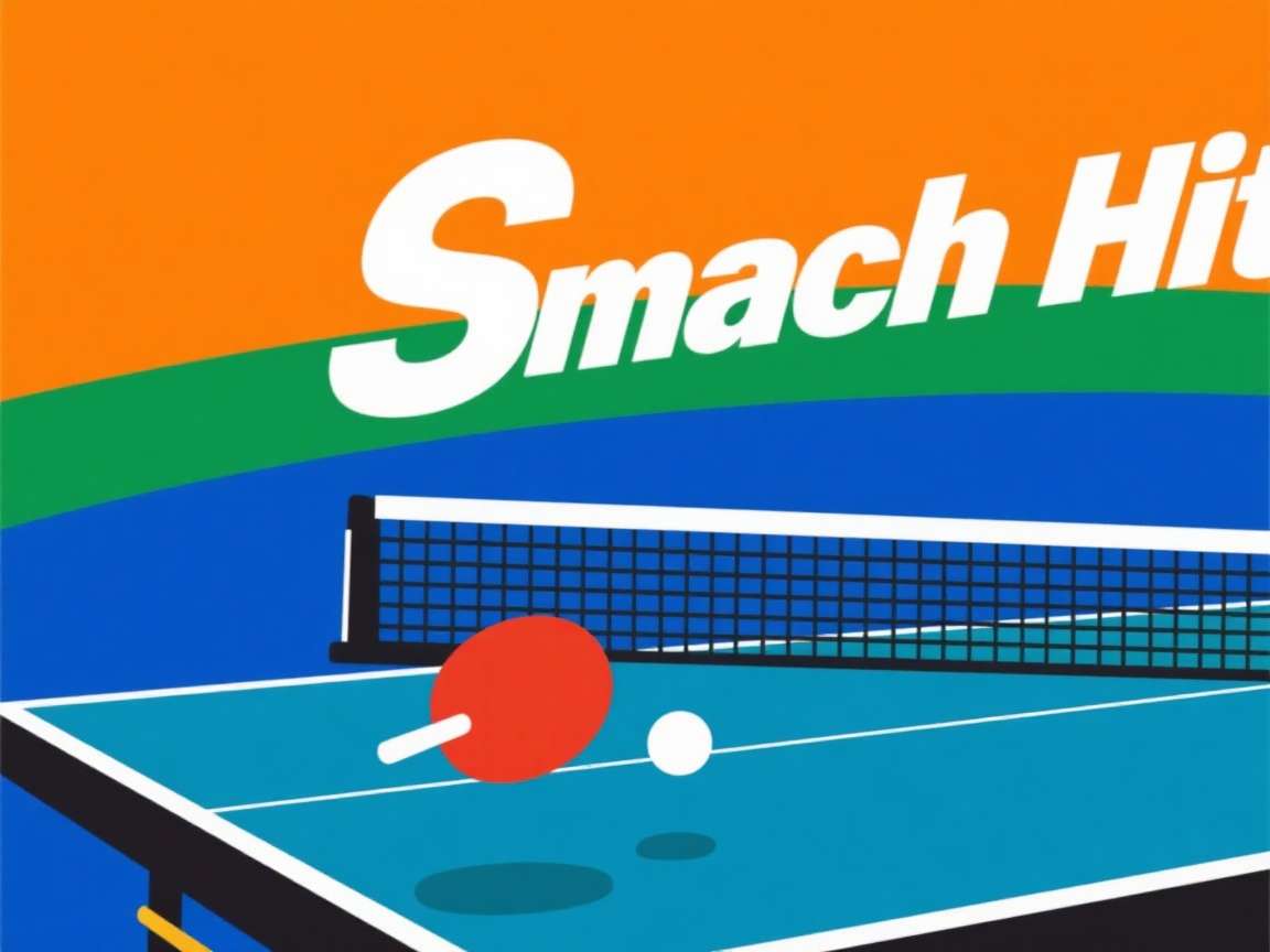 Smash Hit Table Tennis India Gameplay Screenshot with game logo watermark